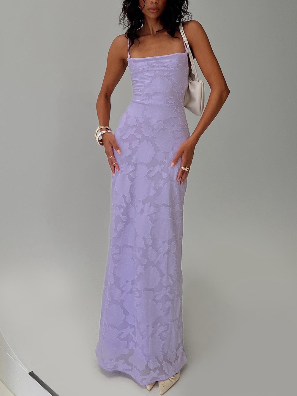 PRINCESS POLLY Celena Maxi Dress in Lilac 2